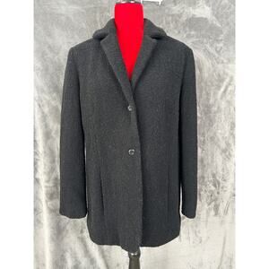Rena Rowan size 16W women's wool lined boucle 2-button blazer NWOT